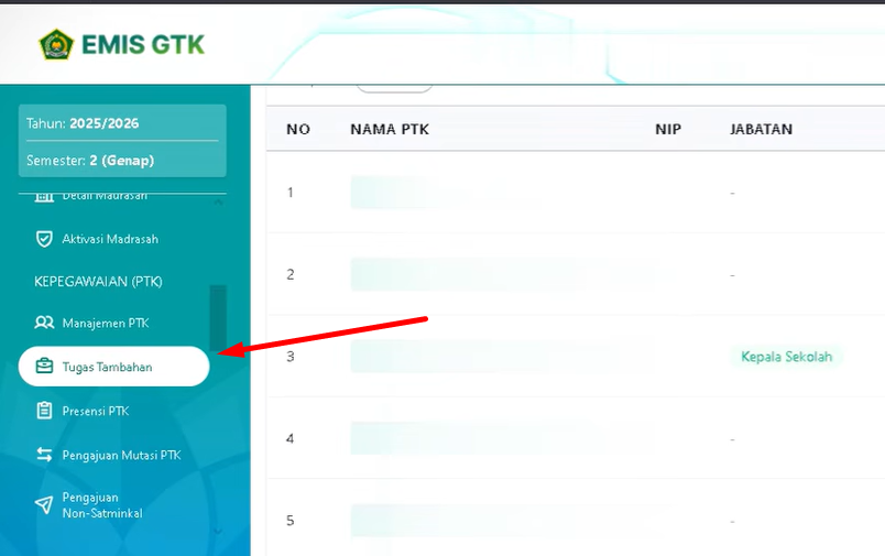 Cara Menambahkan Kepala Sekolah di EMIS GTK Dev Kemenag Terbaru
