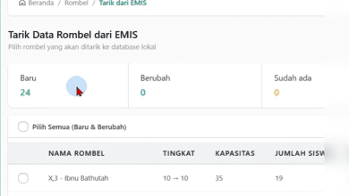 Cara Generate Mapel, Buat Rombel, dan Susun Jadwal PTK di EMIS GTK DEV Kemenag Terbaru