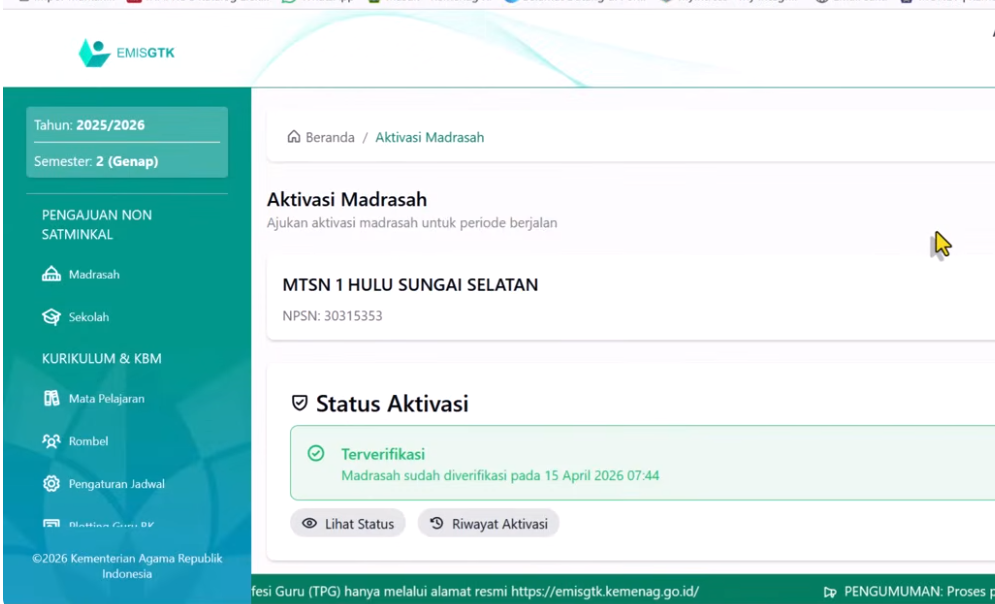 Cara Aktivasi Akun Madrasah di EMIS GTK 2026, Syaratnya Sederhana Tapi Sering Jadi Penghambat