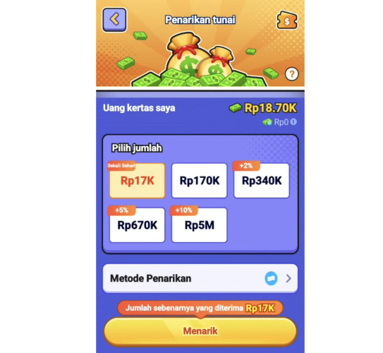 Terbukti Bisa Cair 17K? Cara Aktifkan Penarikan Rp17.000 di Game Cool Lady yang Banyak Tidak Tahu