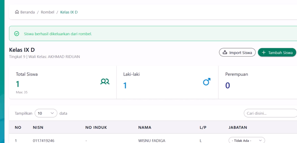 Cara Menghapus Rombel Non Aktif di EMIS GTK Dev 2026, Ternyata Banyak yang Keliru di Langkah Awal