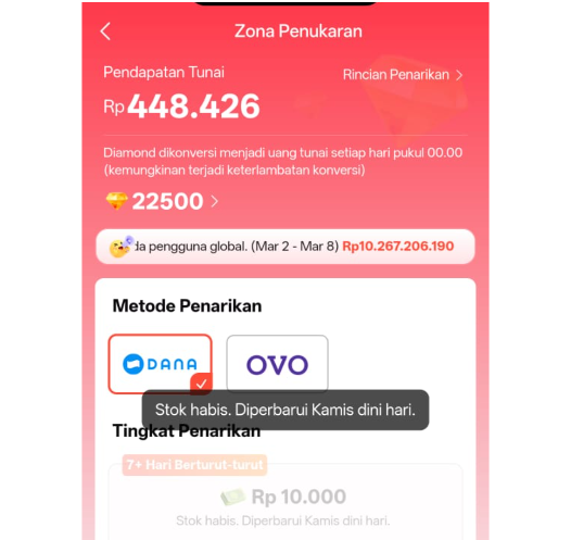 Solusi Penarikan di FreeReels Stok Habis Terus, Ini Penyebab dan Cara Mengatasinya!