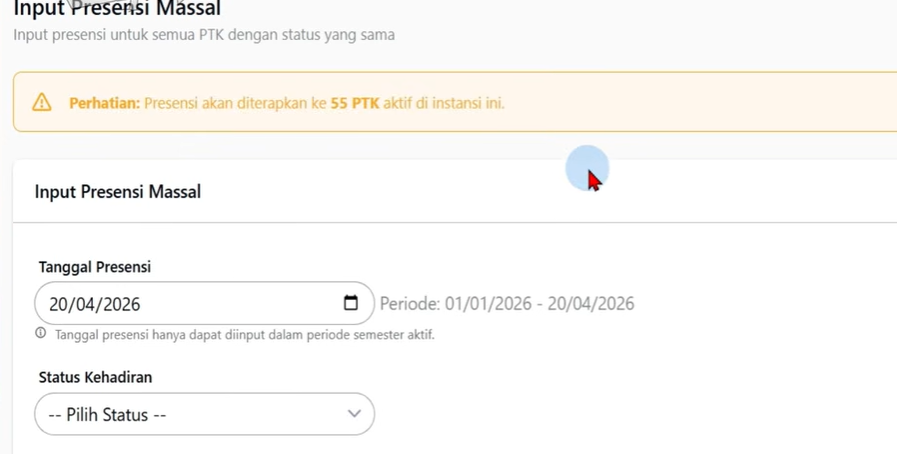 Cara Input Presensi PTK di EMIS GTK Baru, Ternyata Bisa Massal dan Jauh Lebih Praktis