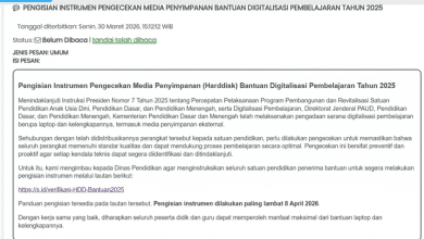 Cara Pengisian Instrumen Pengecekan Media Penyimpanan Bantuan Digitalisasi 2026