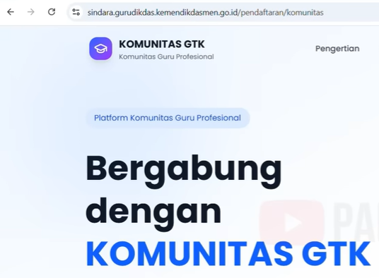 Cara Gabung Komunitas GTK di SINDARA 2026 Terbaru, Guru Wajib Tahu!